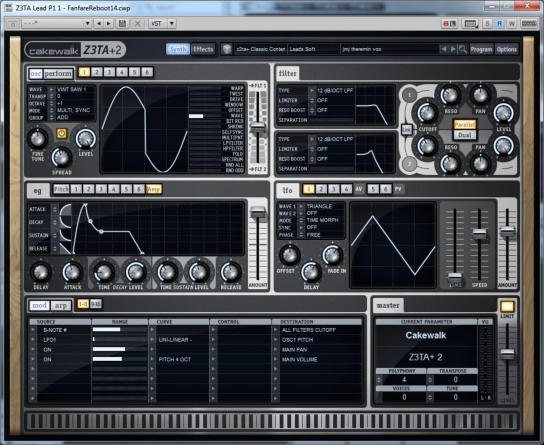 Z3TA+2 Software Synth
